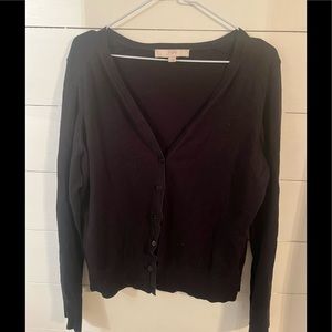 Loft black cardigan